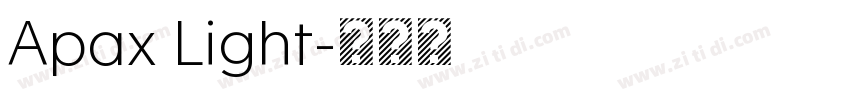 Apax Light字体转换
